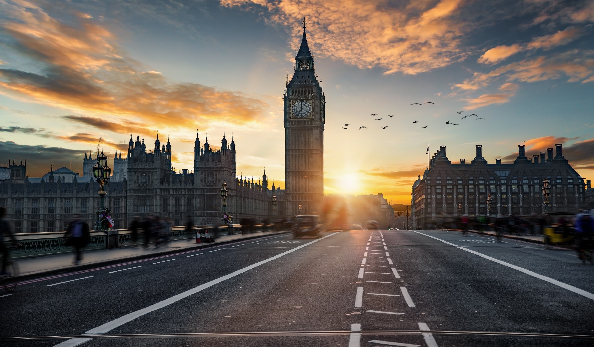 Big ben picture taken from the bridge
