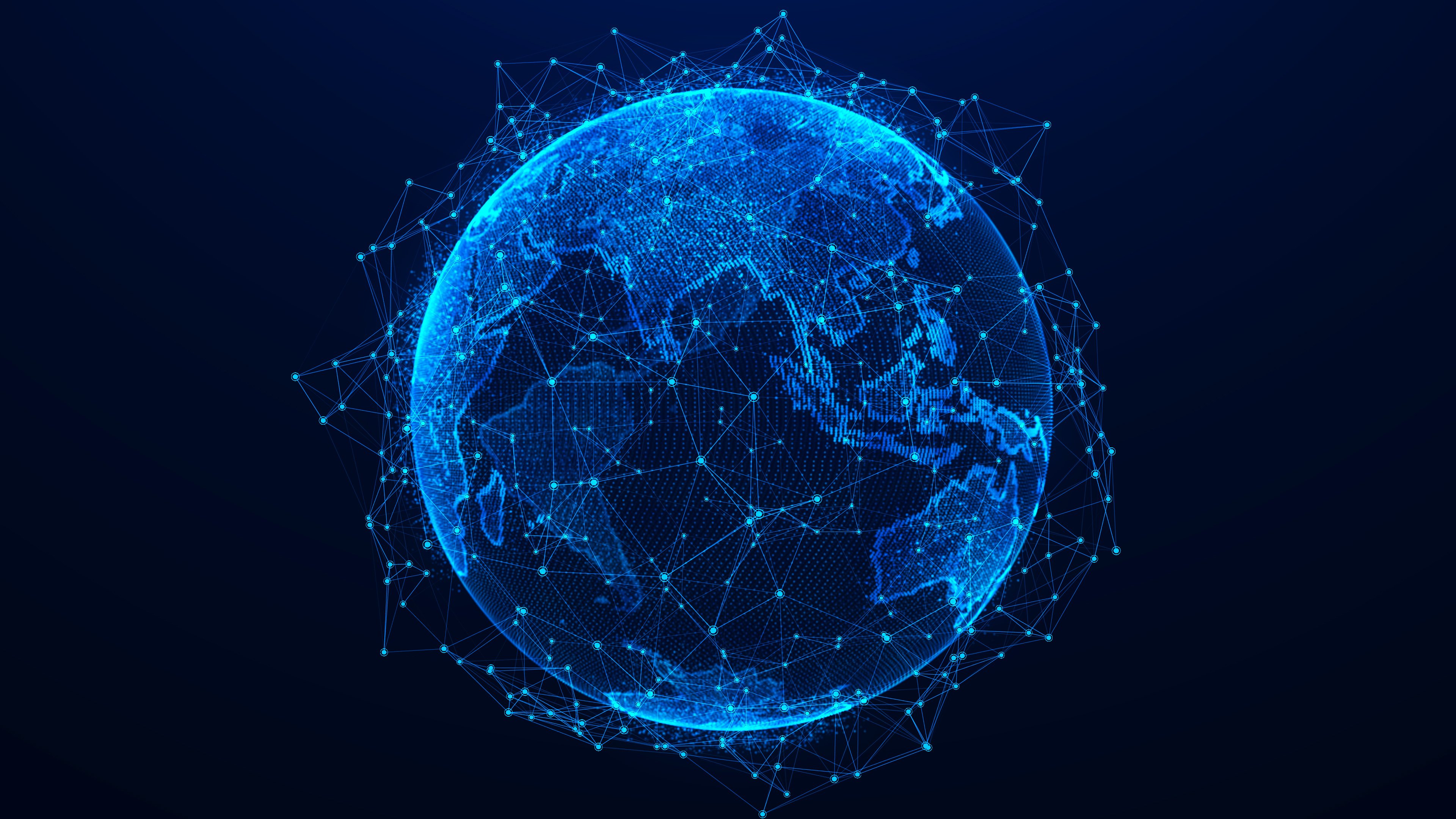 Connected globe.