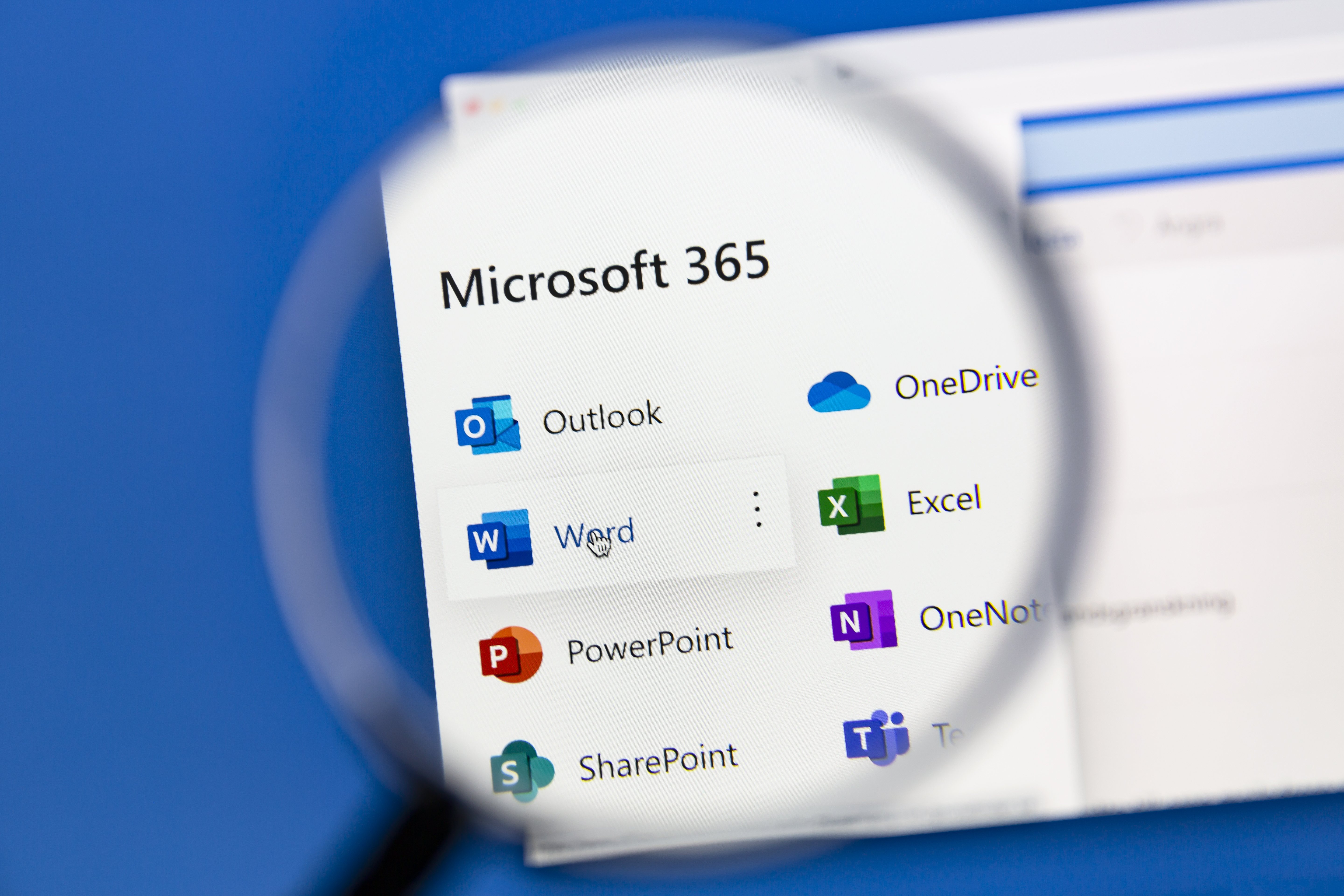 Microsoft 365 and its apps.