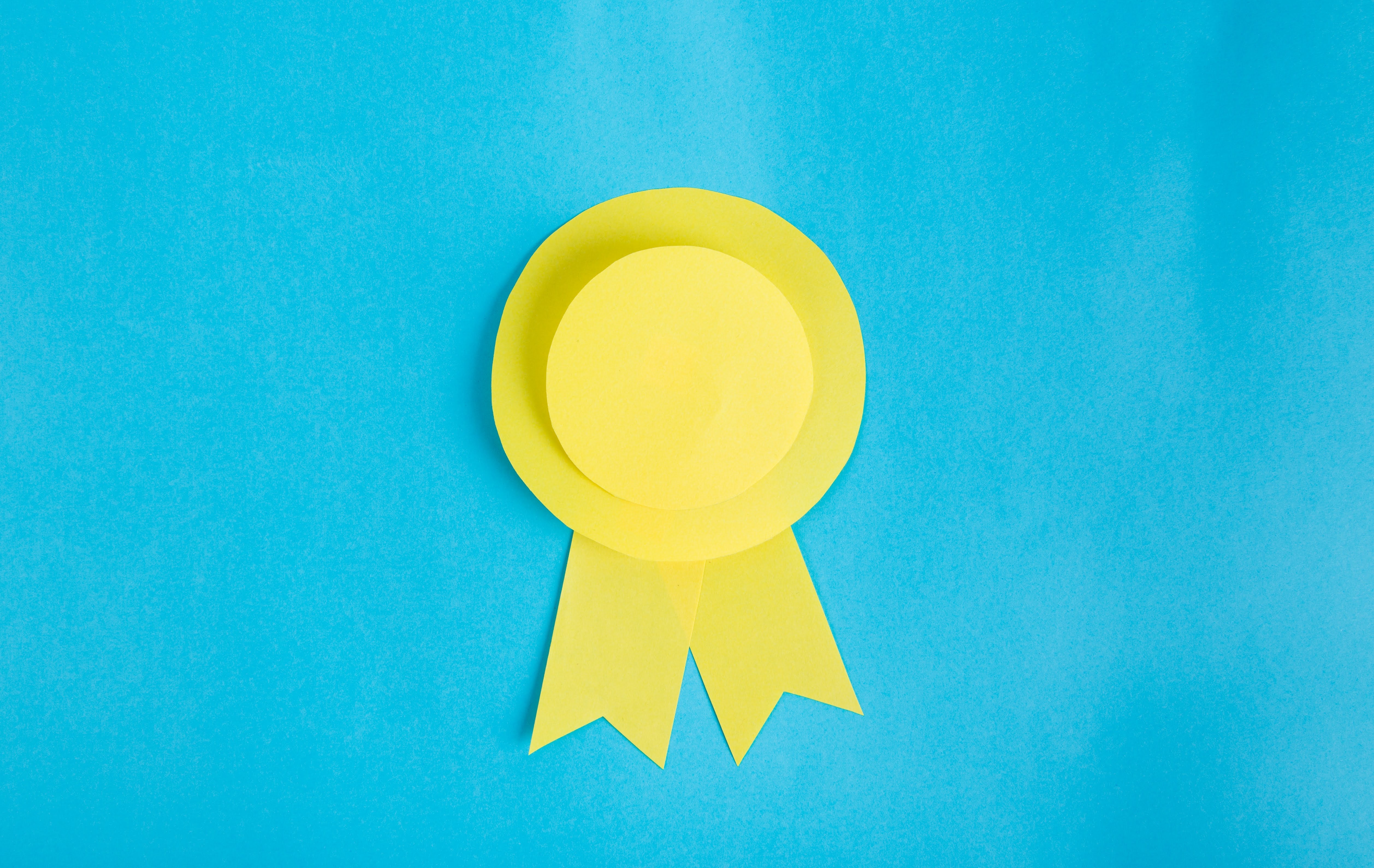 A rosette for success.