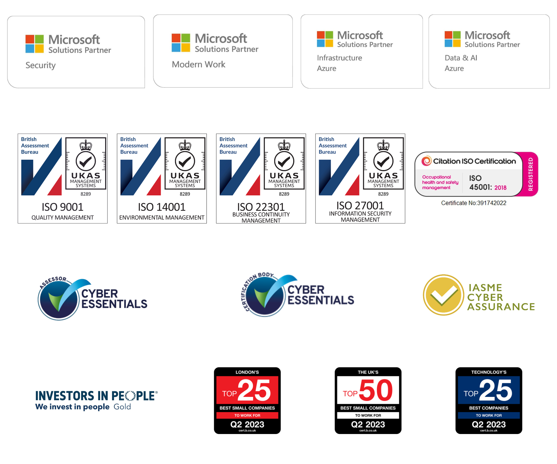 Our Accreditations Webpage Logos (1)
